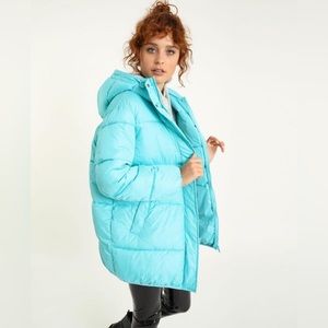 PIMKIE oversized blue puffer jacket